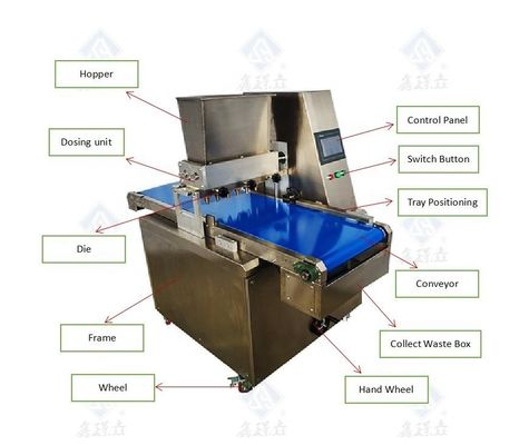 Petite machine automatique de traitement des biscuits et des biscuits 1450x1000x1450 mm pour boulangerie