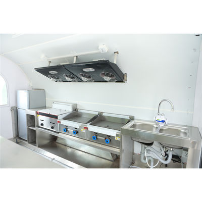 Application de collations 220/300/400/500x200x235cm Conception Des beignets à café camion alimentaire mobile