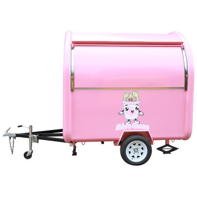 2300*1650*2300mm Chariot alimentaire mobile pour le thé à bulles, les glaces aux fruits, les crêpes au chocolat, le café