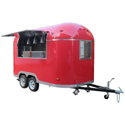 Airstream BBQ Food Cart Food Truck Trailer entièrement équipé Trailer de bar à remorquer pour la cave