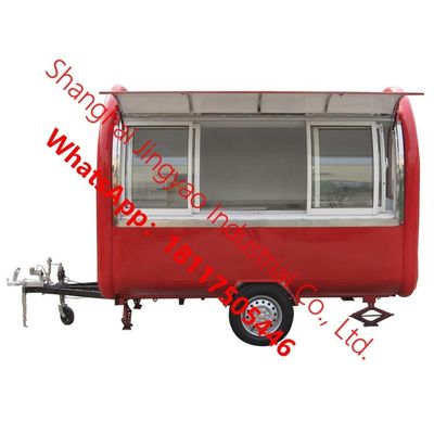 JY-FR220B Shanghai Mobile Kiosk Cabin Food Trailer avec une tension de 220v et une puissance de 1,5 kW