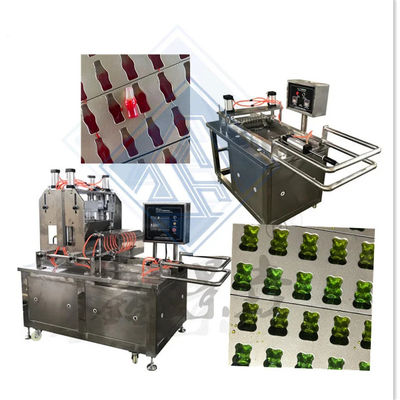 Machine à faire des bonbons industriels Jelly Lollipop Gummy Bear Dépositaire automatique inclus