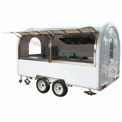 Chariots de vente de rue de couleur personnalisée et autocollants externes personnalisés par les clients