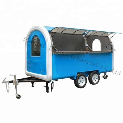 Chariots de vente de rue de couleur personnalisée et autocollants externes personnalisés par les clients