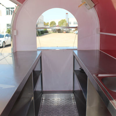 Camion électrique de cuisine L380 x W160 x H235 cm Idéal pour les collations et les beignets de rue