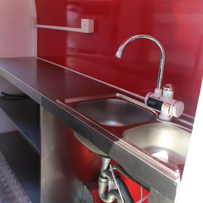 Camion électrique de cuisine L380 x W160 x H235 cm Idéal pour les collations et les beignets de rue