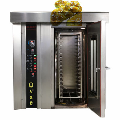 Fornoir rotatif de boulangerie automatique de petite taille certifié CE pour la cuisson du pain, de la pizza et de la baguette de viande