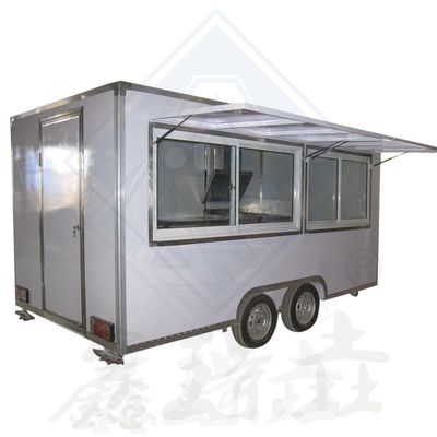 Voiture de restauration de rue en acier galvanisé avec intérieur tout compris et collations incluses
