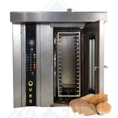 Équipement de l'industrie alimentaire 32 plateaux four rotatif pour cuire le poulet avec la technologie de la vapeur