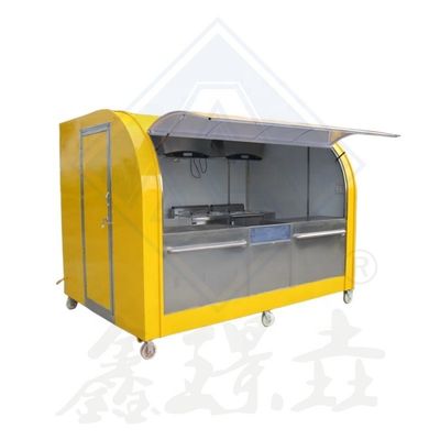 Chariots alimentaires commerciaux Chariot alimentaire personnalisé avec cuisine complète et pont supérieur