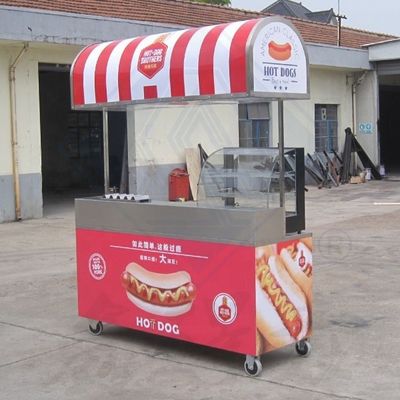 Chariots alimentaires commerciaux Chariot alimentaire personnalisé avec cuisine complète et pont supérieur