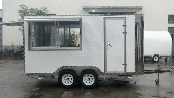 Camion alimentaire électrique mobile de cuisine en acier inoxydable pour chariot entièrement équipé