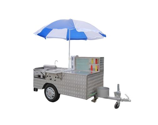 Grill de nourriture de rue Camion alimentaire avec machines Fonction de vente d'aliments Matière première Maïs