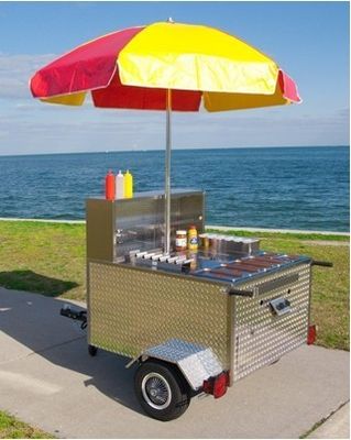Grill de nourriture de rue Camion alimentaire avec machines Fonction de vente d'aliments Matière première Maïs