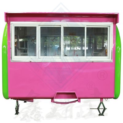 Fonction de la machine Voiture de remorque de service alimentaire pour station de travail de thé à bulles funky