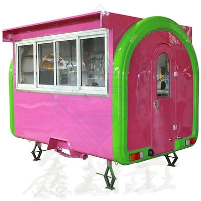 Fonction de la machine Voiture de remorque de service alimentaire pour station de travail de thé à bulles funky