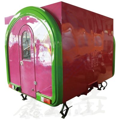 Fonction de la machine Voiture de remorque de service alimentaire pour station de travail de thé à bulles funky
