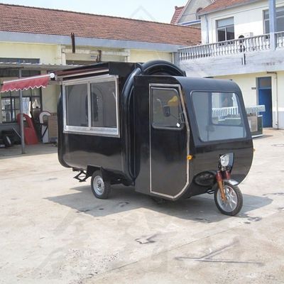 Camion de vente de nourriture en plein air avec gril à gaz sur moto en acier galvanisé