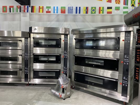Fours commerciaux Équipement de boulangerie Fours de boulangerie multifonctionnels 1 pont Fours électriques