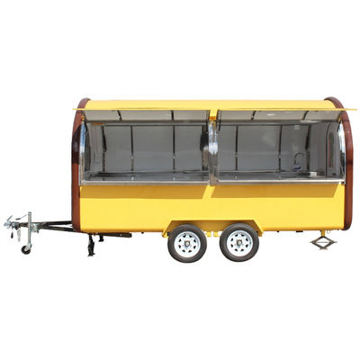 Camion de restauration de bus de 1000 kg de capacité avec matériau en acier galvanisé et verrouillage de porte de serrure à auvents