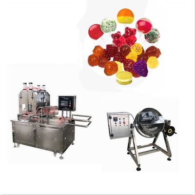 50 kg/h Depositeur de haricots Jelly Lollipop Automatique Bonbons Faire l'ours Machine à gommer pour les bonbons