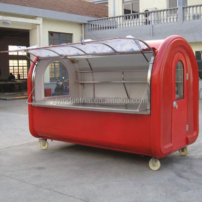 Design moderne Couleur rose clair Donut Waffle Hot Dog Cuisine Food Truck JY-B35 personnalisé