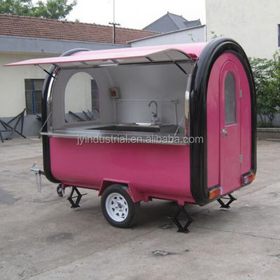 Design moderne Couleur rose clair Donut Waffle Hot Dog Cuisine Food Truck JY-B35 personnalisé