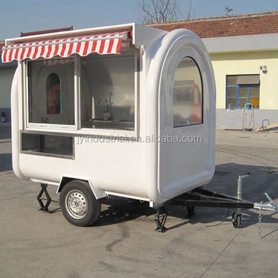 Design moderne Couleur rose clair Donut Waffle Hot Dog Cuisine Food Truck JY-B35 personnalisé