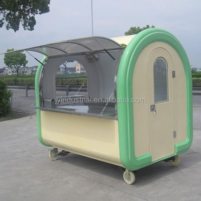 Design moderne Couleur rose clair Donut Waffle Hot Dog Cuisine Food Truck JY-B35 personnalisé