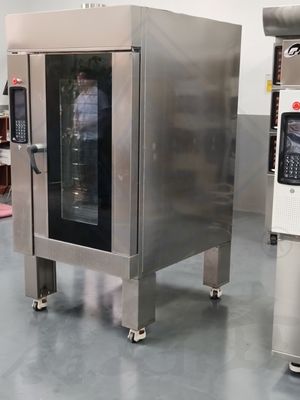 8 plateaux four à convection rotative pour boulangerie Automatisation énergie électricité cuisson au gaz
