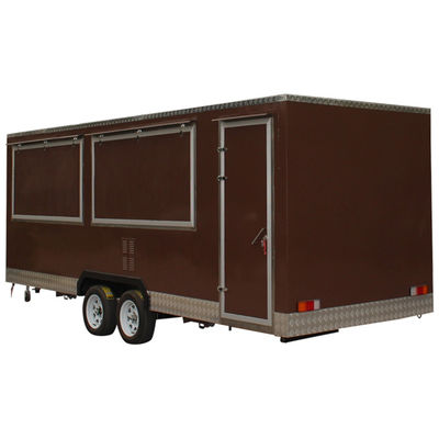 Caravane de camions alimentaires à cuisine complète pour le transport des aliments surgelés et une productivité élevée