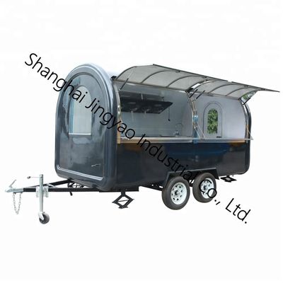 Autocollants externes personnalisés CE OEM GAS Food Truck avec acier inoxydable et grande roue