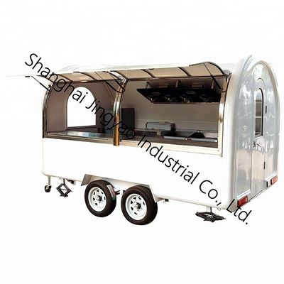 Autocollants externes personnalisés CE OEM GAS Food Truck avec acier inoxydable et grande roue