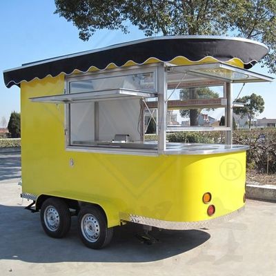 Un camion-restaurant entièrement équipé en acier galvanisé pour des crêpes délicieuses, des tacos et du café