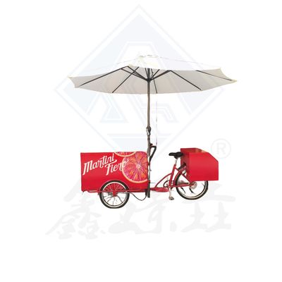 Longue durée de vie Le lait, le thé, le jus de boisson Chariot à vélo pour collations Chariot alimentaire mobile
