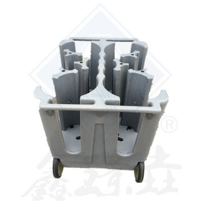 Chariot alimentaire de conception moderne avec plateau de chauffage et chariot de plaque en plastique réglable