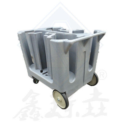 Chariot alimentaire de conception moderne avec plateau de chauffage et chariot de plaque en plastique réglable