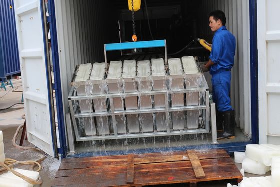 Machines industrielles de blocage de glace pour la production de glace à grande échelle