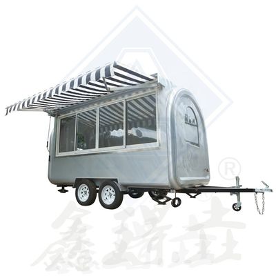 Longue durée de vie Chariot alimentaire mobile pour le service de café rapide extérieur et intérieur