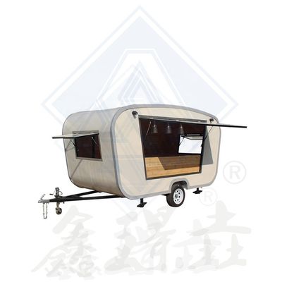 Longue durée de vie Chariot alimentaire mobile pour le service de café rapide extérieur et intérieur