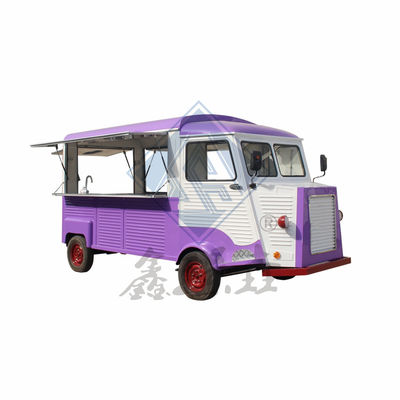 Camion alimentaire électrique mobile, sandwich à la pâte, hamburger à la tension 60V, type de carrosserie fermée