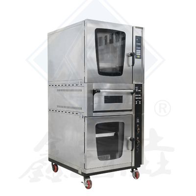 Machine de transformation des aliments 10 plateaux gaz électrique four commercial à air chaud à convection pour cuisson