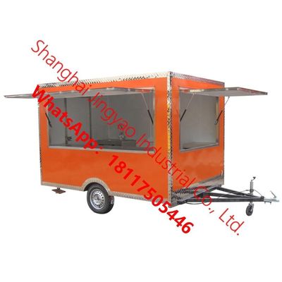 Matériau de base de l'eau 1,5 kW Carton alimentaire mobile/camion alimentaire/remorque alimentaire mobile JY-BT300