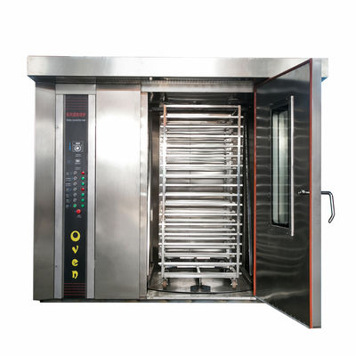 Cuisinier à double chariot diesel avec 34 plateaux Cuisinier à convection à 380v