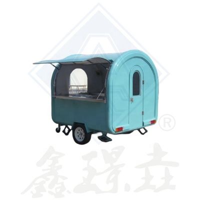 Fonction de vente de collations Chariots alimentaires commerciaux personnalisés pour le café et les collations mobiles