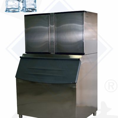 Fabricant de cubes de glace à refroidissement par eau/air de type intégré Capacité quotidienne 1T/Jour