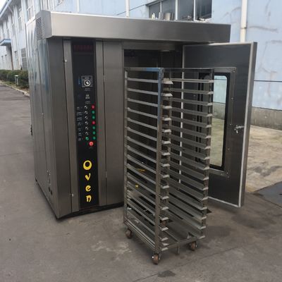 1800*2000*2200mm Haute productivité 32 plateaux pain diesel four rotatif pour pâtisserie