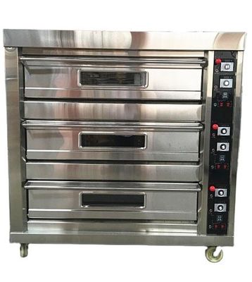 Four à gaz industriel à haute productivité pour la cuisson du pain et de la pizza dans un hôtel