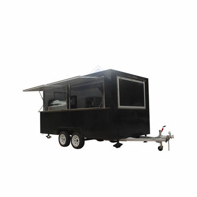 220V Longue durée de vie Single/Double Axles 580 Design Food Truck mobile avec couverture