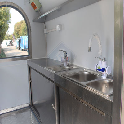 Camion de nourriture mobile à roues et carrés industriel personnalisé 2.2M Single/Double Axles